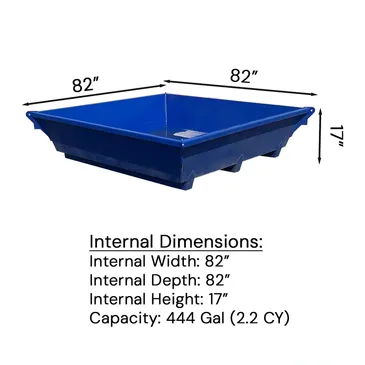 2 cu yd CAPACITY PAN