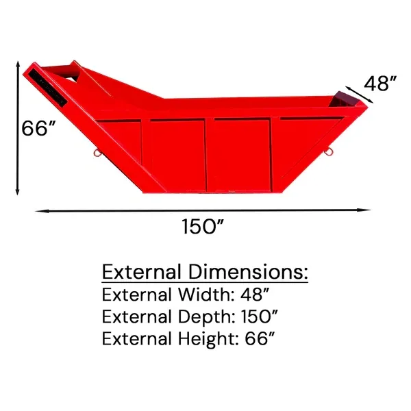 3 cu yd CAPACITY BOX