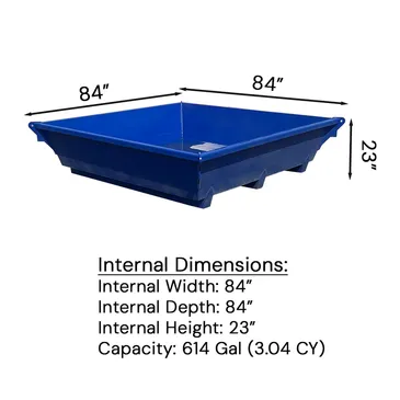 3 cu yd CAPACITY PAN
