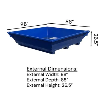 3 cu yd CAPACITY PAN